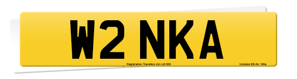 Registration number W2 NKA